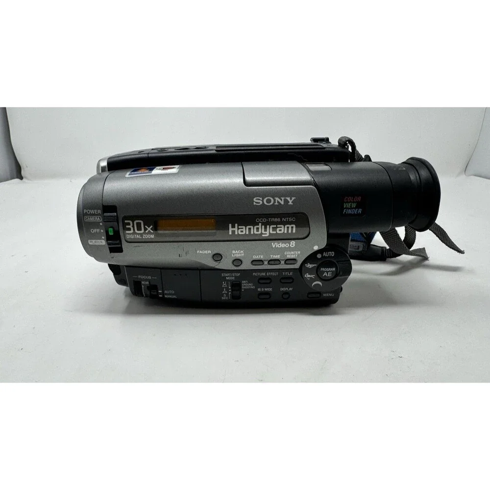 Sony Handycam CCD-TR86 8mm 30 X Digital Zoom Handheld Video Camera Parts Only!